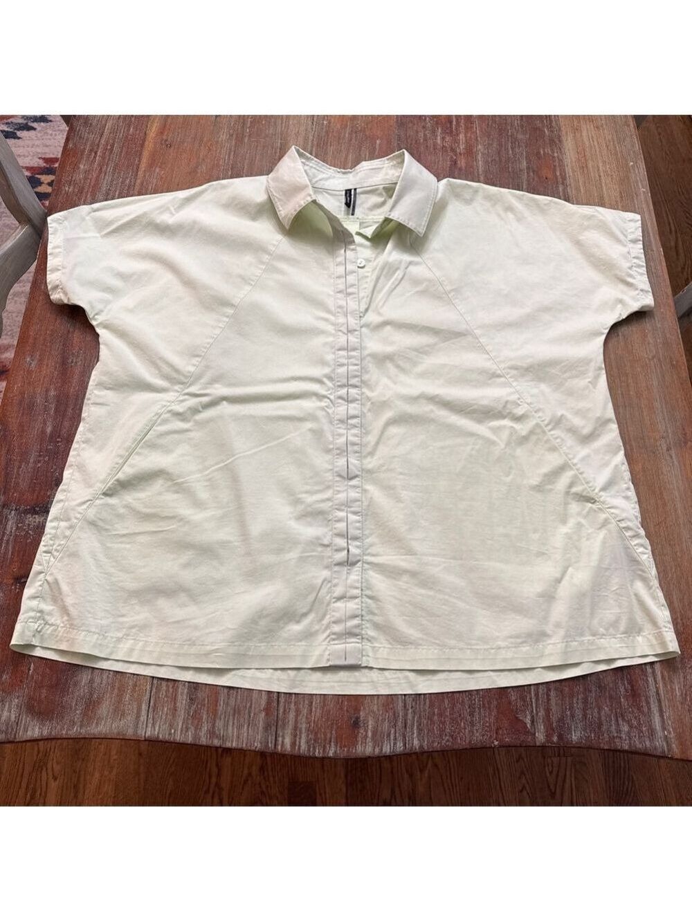 Stella Carakasi Pistachio Green Button Down Shirt Large